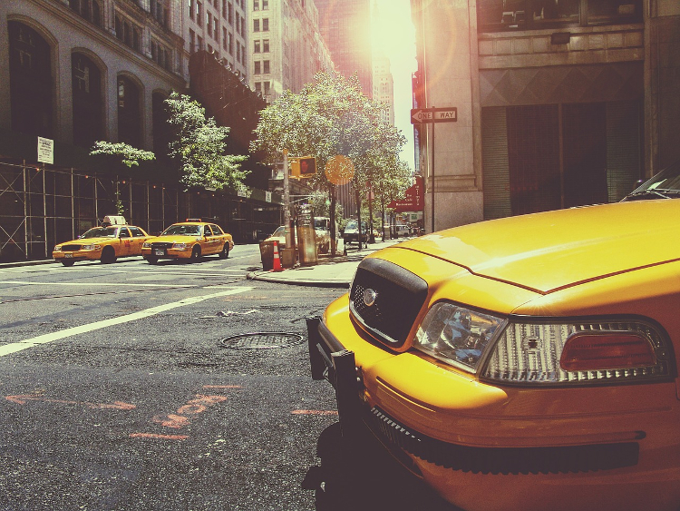 fotografia miejska nowojorskie takstówki