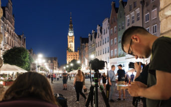 Miasto nocą - fotospacer