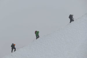Wspinaczka latem na Mont Blanc