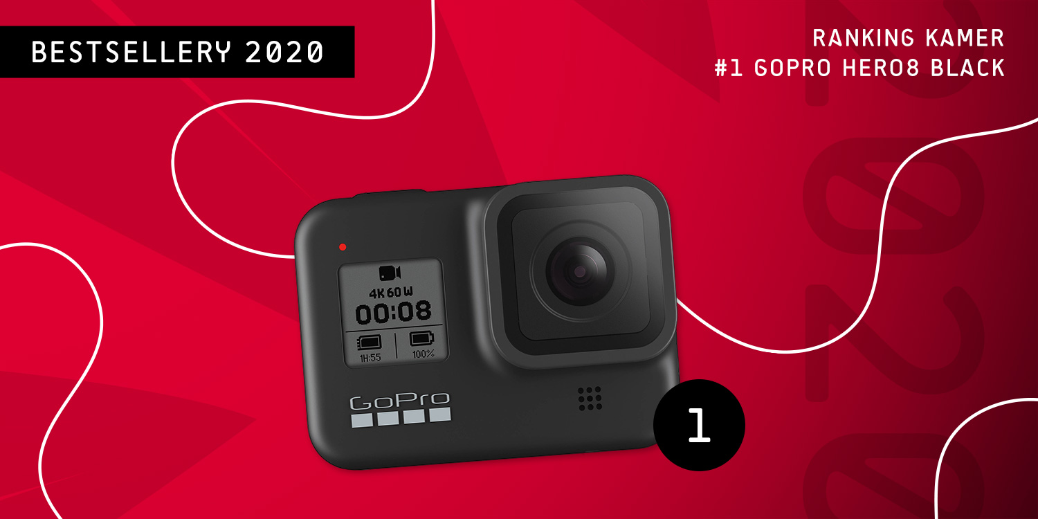 ranking kamer 2020 - miejsce 1 Go Pro Hero8 Black